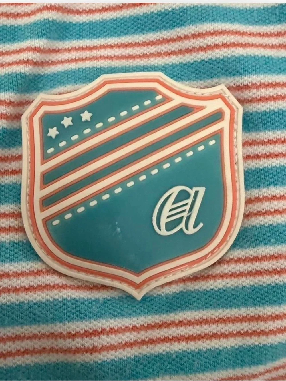 adidas Sleeveless Striped Polo Tank Top - Aqua, Pink, White